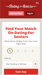 Mobile Screenshot of datingforseniors.com